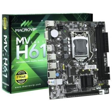 Imagem de Placa Mae LGA 1155 MV-H61 DDR3 NVMe MacroVip