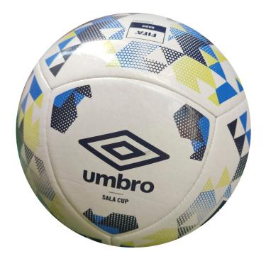 Imagem de Bola de Futsal Sala Cup Lnf Oficial com Tecnologia DPS Costurada Amarelo e Azul Umbro Tamanho 4