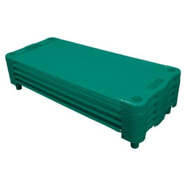 Imagem de Kit 5 Caminha Empilhavel Infantil - RealPlast, Verde