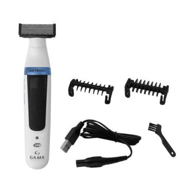 Imagem de Aparador De Pelos Gama G-Blade W&D  5W, Branco, USB - GA.MA
