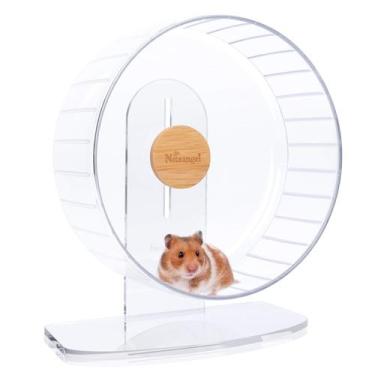 Imagem de Roda para Hamster Niteangel Super Silenciosa 28 cm com Suporte Ajustáv