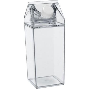 Imagem de Garrafa Home&Co 20x7cm Acrilico Transparente 750ml para Água Suco Drin