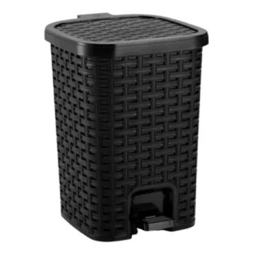 Imagem de Lixeira Smart C/Cesto Interno Pedal/Amortecedor Na Tampa 25L - Monte L