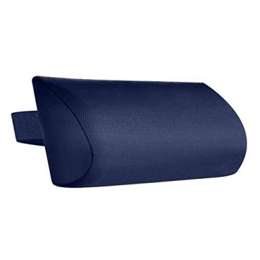 Imagem de Almofada de substituição universal F Fityle 10 cores para cadeira com faixa elástica, almofada de cabeça acolchoada removível para cadeira de descanso, Navy Blue