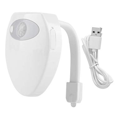 Imagem de Mini abajur com sensor de movimento Brilho-w dentro da tigela carregador USB com indução luz noturna acessório de banheiro