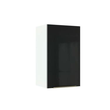 Imagem de Armário Aéreo Madesa Lux 40cm 1 Porta Branco Preto
