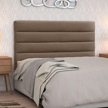 Imagem de Cabeceira Solteiro Estofada Berlim Marrom