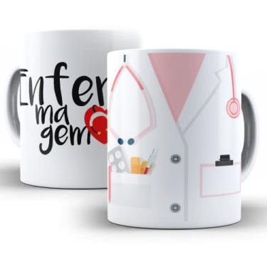 Imagem de Caneca Enfermagem Fem. 325 Ml De Porcelana