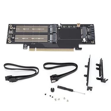 Imagem de Yunir Adaptador NVME, adaptador de cartão M.2 NVMe para PCIE X4/X8/X16 NGFF MSATA conversor de dissipador de calor