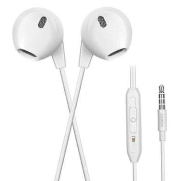 Imagem de Fone De Ouvido  Fo-M2 Com Fio E Microfone Branca