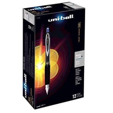 Imagem de Uni-Ball (61256) 61259 207 Gel RT Micro Blue caneta de gel, dúzia