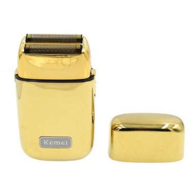 Imagem de Barbeador Elétrico Shaver Recarregável Kemei Km Tx1 Gold
