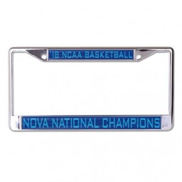 Imagem de Moldura para placa de licença de metal Villanova Wildcats 2018 Championship