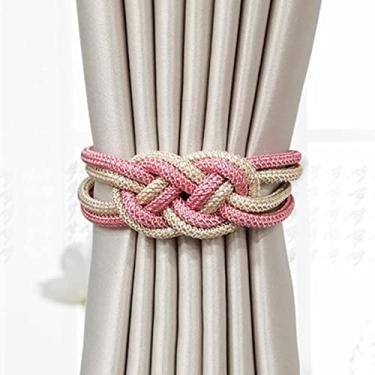 Imagem de Pçs/conjunto Cortina Magnética Fivela Fivela Retenções Clipe Ímã Para Cortina Rod Tie Backs Cintos Pendurados Corda Acessórios Acessórios Cortina Decoração do Quarto, A,47cm
