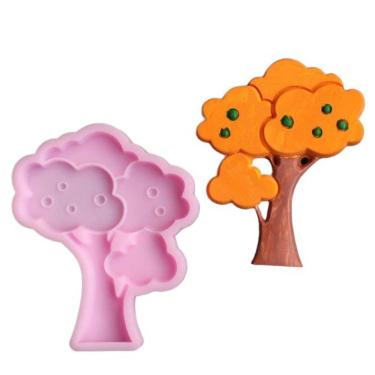 Imagem de Molde De Silicone Árvore Com Frutas Jardim Encantado