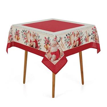Imagem de Toalha de Mesa Quadrada 4 Lugares Noel Musical Karsten