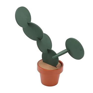 Imagem de Porta-copos DIY Cactus Coaster Conjunto de 7 Peças com Isolamento Térmico Antiderrapante Porta-Copos de Chá com Suporte de Vaso de Flores para Bebidas Presente de Novidade para Decoração e Melhoria de