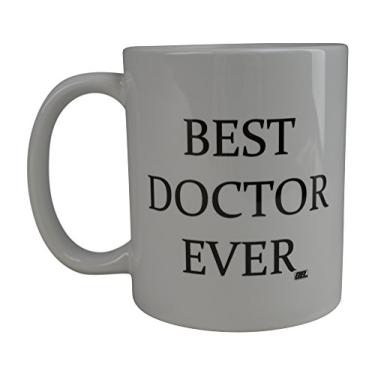 Imagem de Rogue River Tactical Caneca de café engraçada Best Doctor Ever novidade xícara ótima ideia de presente para o seu médico médico (Médico)