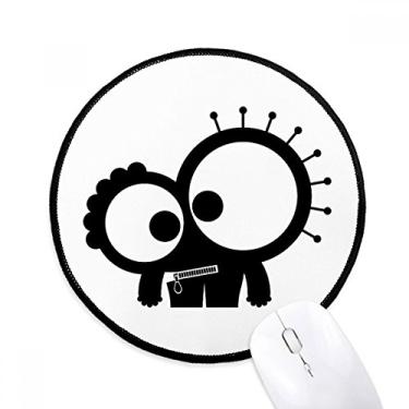 Imagem de DIYthinker Universo Alienígena monstro criatura mouse pad desktop escritório tapete redondo para computador