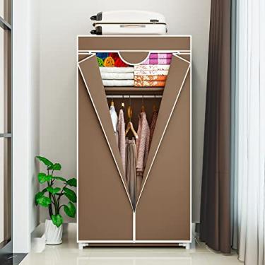 Imagem de Guarda Roupa Armário Dobrável Portátil Multiuso Organizador de Roupas (Bege)