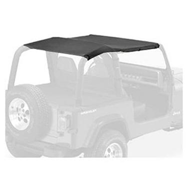 Imagem de Bestop 5252915 Top de biquíni sem alças estilo safári jeans preto para Wrangler 1992-1995