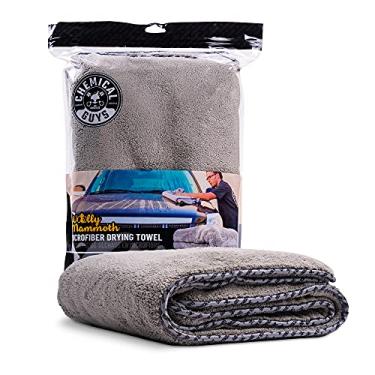 Imagem de Chemical Guys Toalhas de microfibra Woolly Mammoth grandes, super absorventes e macias para carros, cinza (89 x 63 cm)