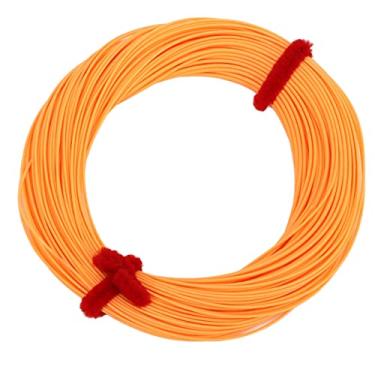 Imagem de Linha Principal de Pesca, Revestimento de Alta Tecnologia 30m Fibra de Poliéster Com Memória Linha de Pesca Com Mosca para Pesca Marítima (Laranja)