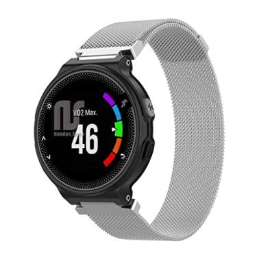 Imagem de Pulseira para Smartwatch Garmin Forerunner modelos 230 235 220 620 630 735 735XT - Nandos-Store (com chave para troca) (Prata)