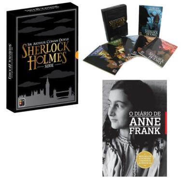 Imagem de Box Sherlock Holmes Com 6 Livros + O Diário De Anne Frank - Pé Da Letr