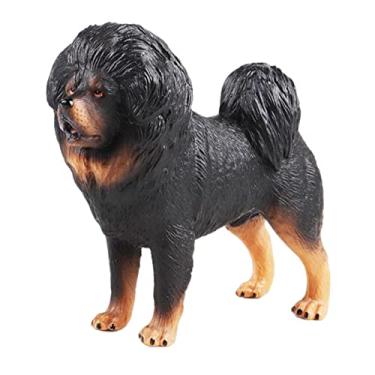 Imagem de Miniaturas de Simulação de Animais Miniatura Realista Modelo Animal para Decoração de Mesa Presente de Aniversário Educação Brinquedos Topos de Bolo C, Preto