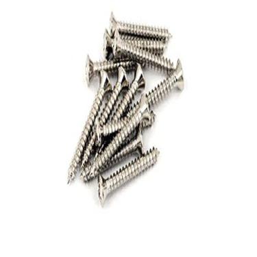 Imagem de Fender Parafusos de montagem com botão de ponte/tira estilo vintage para guitarra elétrica, níquel