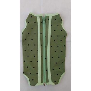 Imagem de KIT 2 PEÇAS ROUPA PÓS CIRÚRGICA E PROTEÇÃO CORPORAL PARA GATOS (as) TAM:01;CORES: VERDE+AZUL