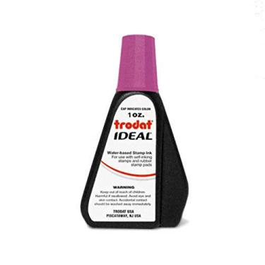 Imagem de Trodat Tinta de substituição premium ideal para uso com a maioria das almofadas de carimbo de borracha e autotintas, 60 ml, rosa