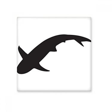 Imagem de Azulejo de cerâmica de tubarão do oceano azul brilhante decalque de pedra adornada tijolo vitrificado