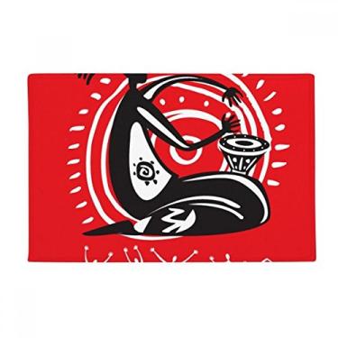 Imagem de DIYthinker Pandeiro Mexican Dance Celebrate Mexico Ground Mat Tapete antiderrapante para porta de banheiro