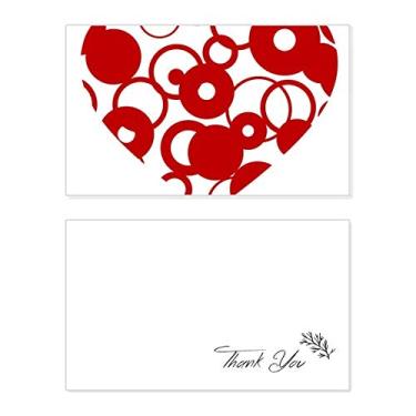 Imagem de Anel vermelho de dia dos namorados coração cartão de agradecimento aniversário aniversário saudação casamento agradecimento