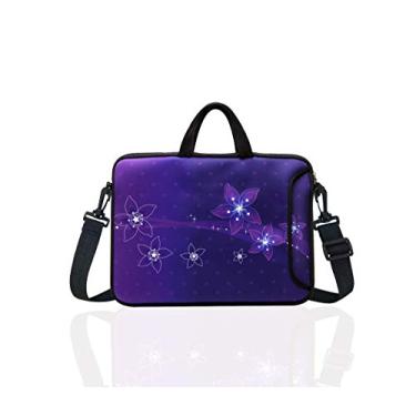 Imagem de Bolsa de ombro de laptop de neoprene de 30,5 cm com alça para tablet de 11 11,6 12 12,2 12,5" / notebook/MacBook Air Pro, Roxa, 11.6 inch/ 12 inch