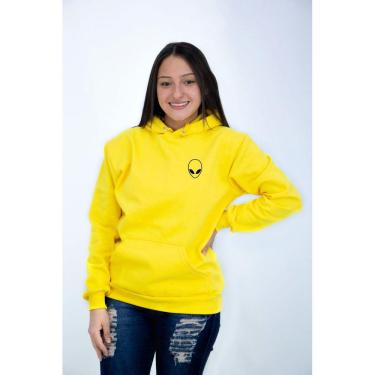 Imagem de Moletom Feminino Blusa De Frio Canguru Et Tumblr Alien Top