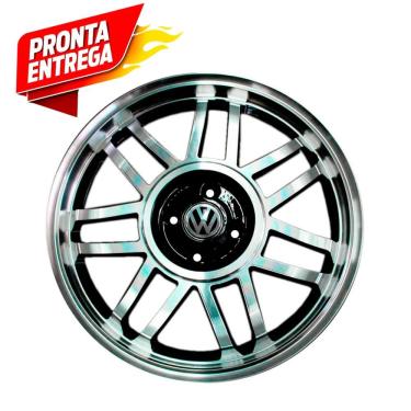 Imagem de Kit 4 Rodas Aro 17x6 Vw Gol Gt Snowflakes 4x100 bd Zk-700