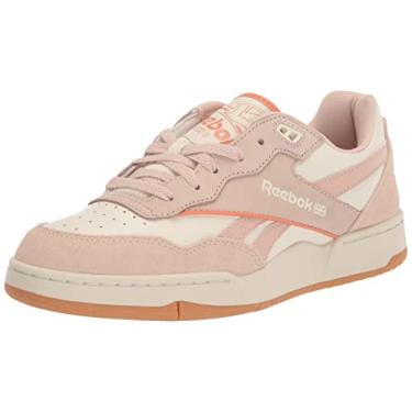 Imagem de Reebok Tênis de basquete feminino BB 4000 II, Branco/cru macio/coral, 37