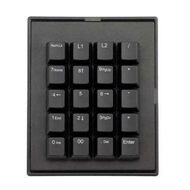 Imagem de Max keyboard Teclado mecânico macropad programável Falcon-20, LED multicolorido retroiluminado, interruptor Cherry MX RGB (Cherry MX RGB Blue)