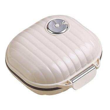 Imagem de Estojo de Medicamentos, Plástico Transparente, Portátil, Design Bonito, Organizador Diário de Medicamentos, Compartimentos Separados para Suplemento (Quadrado Pequeno)