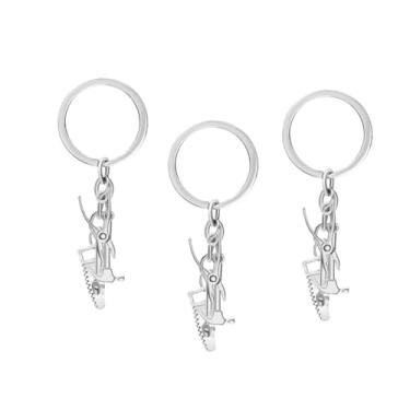 Imagem de WOFASHPURET 3 Pecas Mini Chaveiro Porta-chaves Chaveiros Enfeites Chaveiros Dia Pais Acessórios Metal