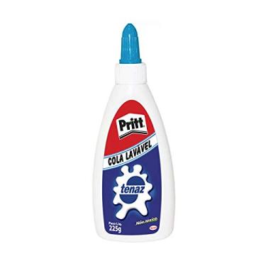 Imagem de Pritt Cola Branca Tenaz, ideal para uso em casa, escola ou escritório, Cola branca com secagem transparente, Cola escolar atóxica adequada para crianças, Embalagem 1x225g