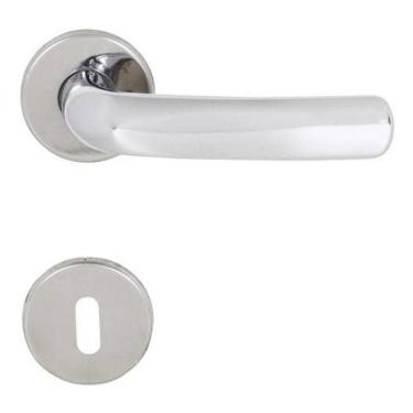 Imagem de Fechadura Para Porta - Luxo - Cromado 40Mm - Arouca Roseta