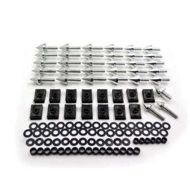 Imagem de NBX- Silver Kit de parafusos de carenagem para motocicleta compatível com Yamaha Yzf R1 Yzf-R1 Yzf-R1 2002 2003