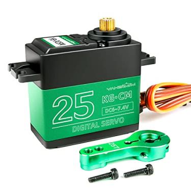 Imagem de Yahboom Servo motor digital de alto torque de 25 kg para modelo RC DIY à prova d'água ângulo de controle 180° DS3218MG (servo de 25 kg)