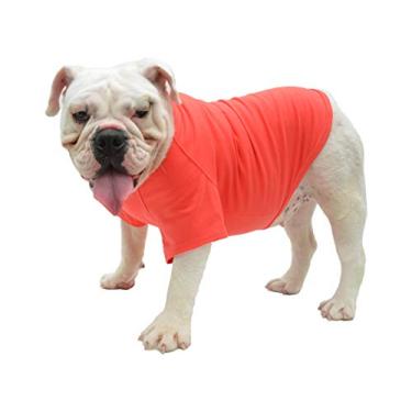 Imagem de Camiseta Lovelonglong Bulldog Clothes Dog Clothing Blank para buldogue francês inglês buldogue americano pit bull pugs 100% algodão pele cuidado lagosta rosa B-GG