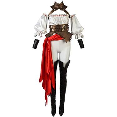 Imagem de Fate Extella Link Rider Cosplay Francis Drake Fantasia Cosplay Fantasia Halloween Conjunto Completo, Tamanho:, Customized