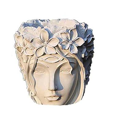 Imagem de Molde de vaso de flores para cimento silicone faça você mesmo moldes de vaso de planta de concreto feito à mão ferramenta de decoração de casa suporte de caneta resina epóxi molde de silicone (G61)